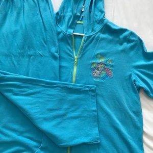 Two pc crop pant and jacket